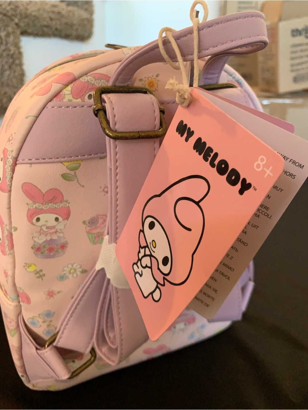 Lounge fly Melody, Lilac Mini Backpack - Pink